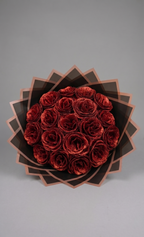 Vörös Örök Rózsacsokor Forever Rose