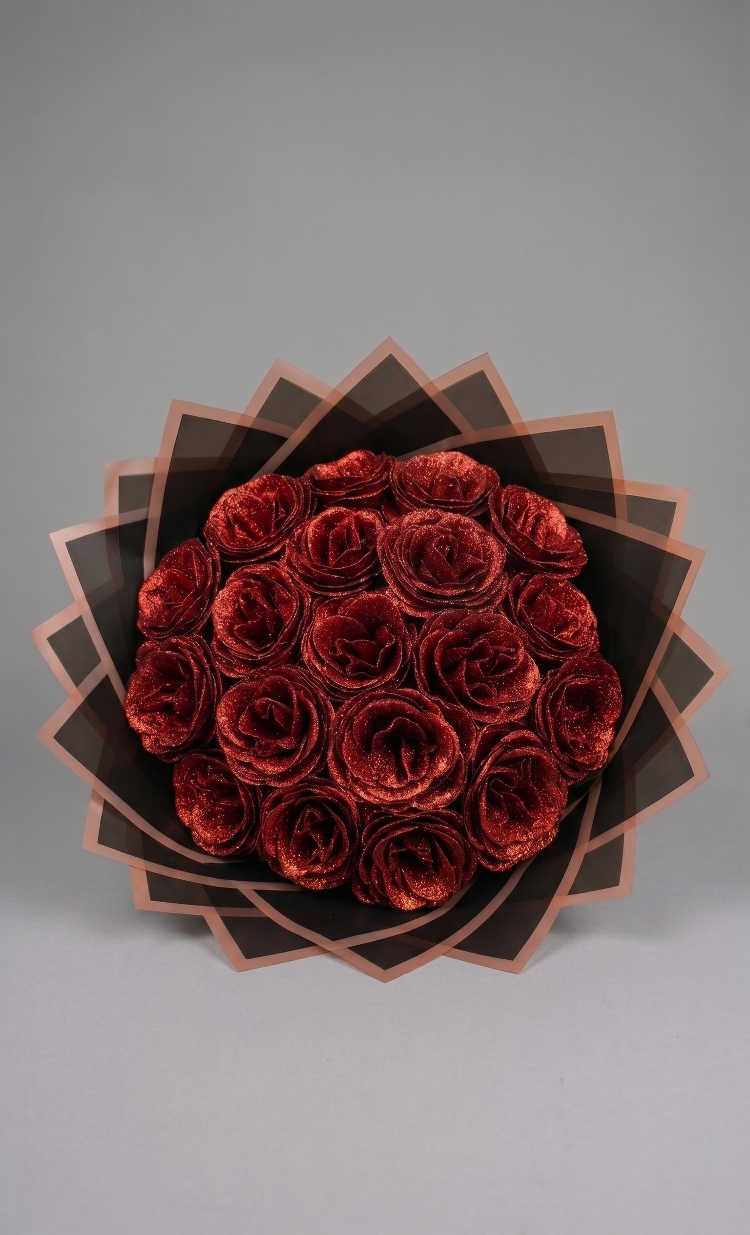 Vörös Örök Rózsacsokor Forever Rose