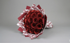 Vörös Örök Rózsacsokor Forever Rose