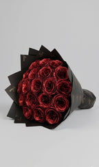Vörös Örök Rózsacsokor Forever Rose