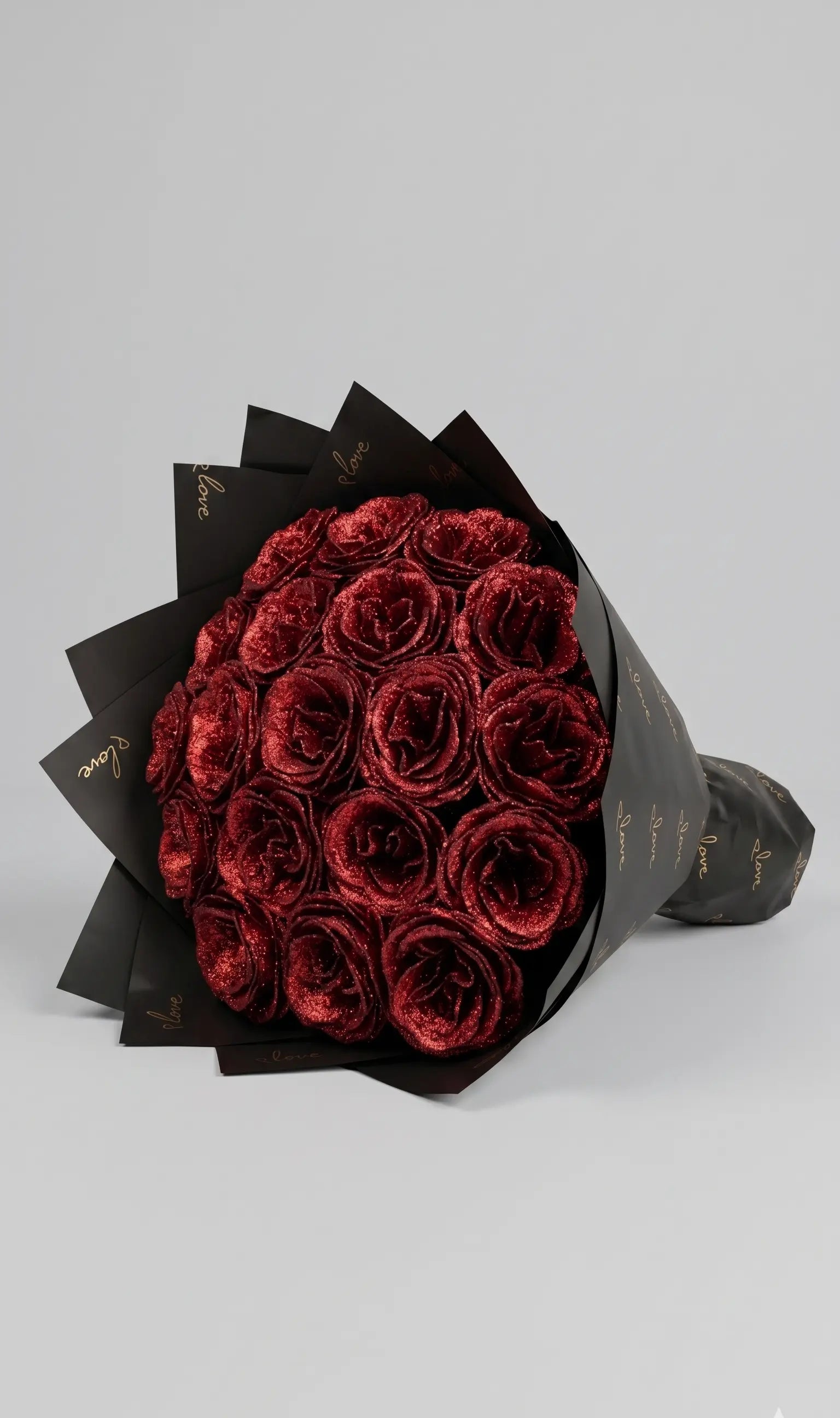 Vörös Örök Rózsacsokor Forever Rose
